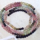 COLORFUL 2.5 mm Round TOURMALINE Gemstone Beads 14.5"