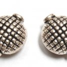 STERLING SILVER Bali 14mm Carved Round FOCAL Bead S617