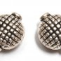 STERLING SILVER Bali 14mm Carved Round FOCAL Bead S617