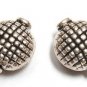 STERLING SILVER Bali 14mm Carved Round FOCAL Bead S617