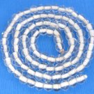 Snow White Trasparent 4mm Round Glass Crystal Beads 16"