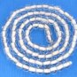 Snow White Trasparent 4mm Round Glass Crystal Beads 16"