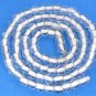 Snow White Trasparent 4mm Round Glass Crystal Beads 16"