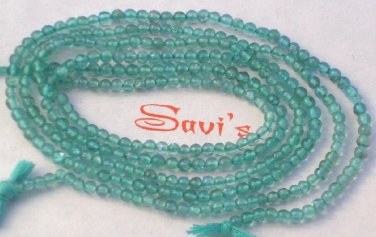 Exotic 2.5mm Round APATITE Loose Gemstone Beads 14" St