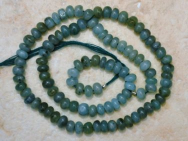 Wholesale Real Emerald 4mm (100 Plain Precious Rondelle beads) 38 Carats