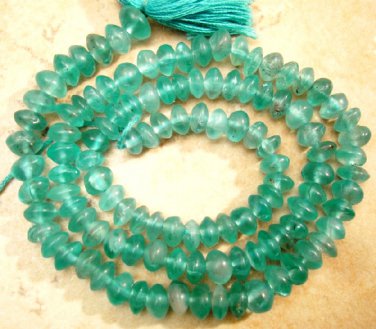 APATITE 3-4mm Button Disk Gemstone Beads 14" strand