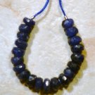 Real Sapphire 3.4mm-4.2mm (20 Precious Faceted Rondelle Beads) Select-A-Size A++