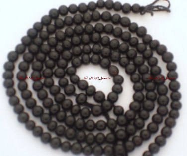 Elegant 2.5mm / 4mm Round Blackstone Gemstone Beads 14.5" Select-A-Size