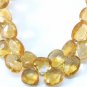 PREMIUM CITRINE 9X9mm FACETED BRIOLETTE (3) Heart 8.5Ct