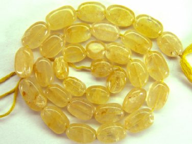 GORGEOUS YELLOW AVENTURINE 12mm OVAL Gemstones 14.5"