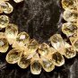 CITRINE 9-12mm (5 Faceted Briolette Drops)Select-A-Size