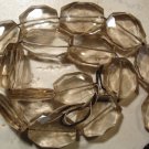 JUMBO SMOKY TOPAZ 19-23x17mm FACETED Nuggets 14" 85gms