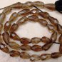 Smoky Quartz 9x5mm Faceted Topdrill Gemstone Bead 14"