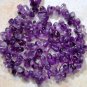 AMETHYST exotic 6-8mm long Sidedrill Drops Gemstone Beads 14.5" strand