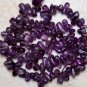 AMETHYST exotic 6-8mm long Sidedrill Drops Gemstone Beads 14.5" strand