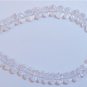 White Crystal Gemstone 4-4.5mm Faceted Rondelle 3.5"