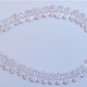 White Crystal Gemstone 4-4.5mm Faceted Rondelle 3.5"
