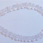 White Crystal Gemstone 4-4.5mm Faceted Rondelle 3.5"