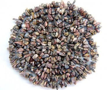 RARE Leopart 4-8mm Chips Loose Gemstones Beads 35" Long