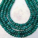 Wholesale 7 Strands 18-22" Emerald Necklace 3.5-5mm Faceted Rondelle 830Ct A+