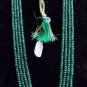 Wholesale 7 Strands 18-22" Emerald Necklace 3.5-5mm Faceted Rondelle 830Ct A+