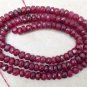 WHOLESALE Real 4-4.5mm Dark RUBY 16" Long Str - 83 Ctw