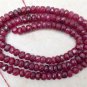 WHOLESALE Real 4-4.5mm Dark RUBY 16" Long Str - 83 Ctw