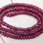 WHOLESALE Real 4-4.5mm Dark RUBY 16" Long Str - 83 Ctw