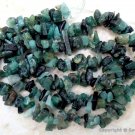 Real EMERALD 5-7mm chips Gemstone Beads Chips 17.5" strand