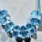 Micro Faceted Blue TOPAZ 6.5-7mm Rondelle Gemstone Beads (Pick-A-Lot)