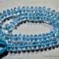 Micro Faceted Blue TOPAZ 6.5-7mm Rondelle Gemstone Beads (Pick-A-Lot)