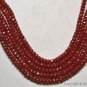Precious RUBY 4-5mm Faceted Rondelle (10/15/20 loose beads) Pick-A-Size "A-"