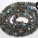 Labradorite with Fire 4.5-5mm Faceted Rondelle Gemstone Beads 13"-13.5" Strand