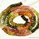 Tourmaline 3-3.5mm Faceted Rondelle Gemstone Beads 13" Strand - Pick-A-Lot