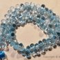 Micro Faceted Blue TOPAZ 6.5-8.5mm Sidedrill Drops (Select-A-Size) A+++