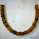 Petro Tourmaline 4-5mm diameter Faceted Rondelle Low Quality "Grade B" 3.5" str