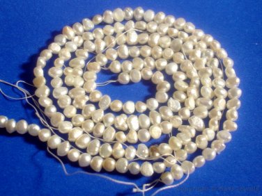 Fresh Water PEARL 3-4mm Tiny Natural Nuggets 16" strand