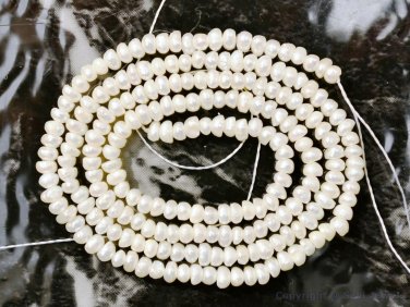 Natural Real Fresh Water Pearl 2.5-3mm Seed Semi Round Beads 16" long strand