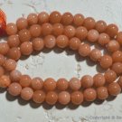 Peach Moonstone Large 5.5-6.5mm Round Gemstone Beads 13" strand