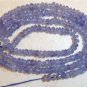 WHOLESALE TANZANITE 3mm diameter FACETED Rondelle 15.5" Str 35Ct