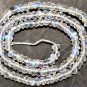 Micro Faceted Rainbow Moonstone 3-3.5mm Rondelle Gemstone Beads 13.5" strand A++
