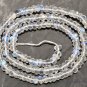 Micro Faceted Rainbow Moonstone 3-3.5mm Rondelle Gemstone Beads 13.5" strand A++