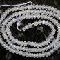 Micro Faceted Fire Rainbow Moonstone 3-4mm Rondelle Gemstone Bead 13.5" Str "A+"
