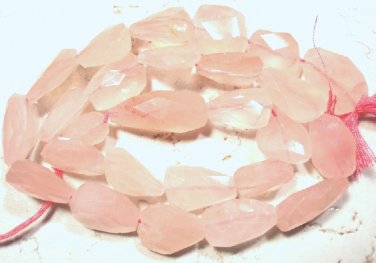 JUMBO 15-22mm Rose Quartz (5 loose FACETED Nuggets) 85Ctw