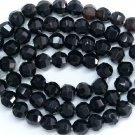 GORGEOUS BLACK ONYX 3.5-4mm FACETED ROUND (20 Loose Beads)