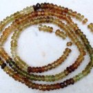 Micro Faceted PETRO TOURMALINE 3-3.5mm FACETED Rondell 14"str