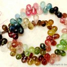 Micro Faceted Multi TOURMALINE 5-7mmX3-4mm (Sidedrill DROPS) A++ (Select-A-Size)