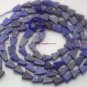 Natural LAPIS 8-10mm Triangle Gemstone Bead 14" strand