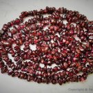 GARNET 3-6mm Uncut Chips Gemstone Beads 34" long strand - lots of beads