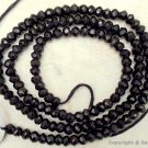 Micro Faceted SPINEL BLACK 3.5mm FACETED RONDELLE 14" Strand - Pick-A-Lot